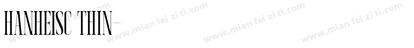 HanHeiSC Thin字体转换